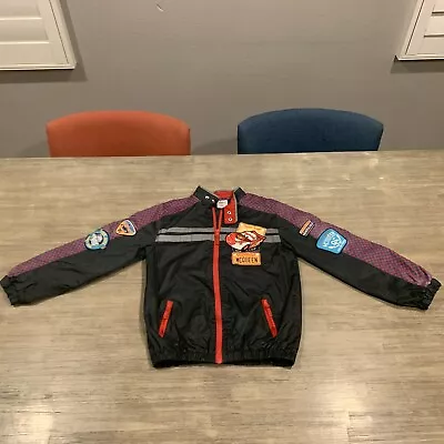 NICE Disney Store Lightning McQueen CARS Racing Jacket Kids Size 9/10 Disneyland • $32