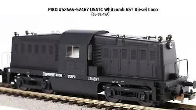 PIKO HO Sale ~ New 2024 ~ USATC WHITCOMB 65T ~ US Army ~ DC / DCC Ready ~ 52464 • $228.23