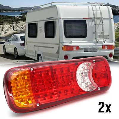 2x LED Tail Lights Stop Indicator Reverse 12V Ute Trailer Caravan Truck Boat • $27.87