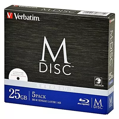 Verbatim Long-term Storage M-DISC BD-R 6x-speed 1 Time Record • $46.92