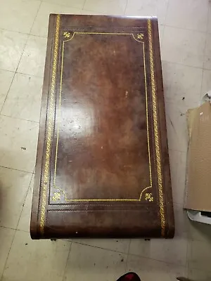 Weiman Tooled Leather Table • $350