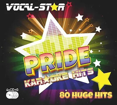 PRIDE Party Karaoke CD Disc Set 80 Fabulous Songs On 4 CDG Discs By Vocal-Star • £8.99