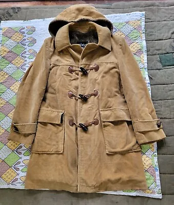 Vintage 1970s Croydon Corduroy Toggle Coat Jacket Sz 40 • $43.90
