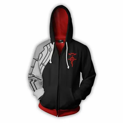 Fullmetal Alchemist Anime Hoodie Edward Elri Sweatshirts Jacket Costume H2-1 MG • $24.99