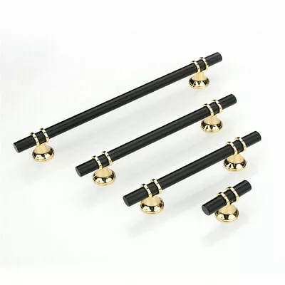 Gold Black Chrome Brass Kitchen Cabinet Cupboard Door Drawer Bar Handle UK Stock • £3.89
