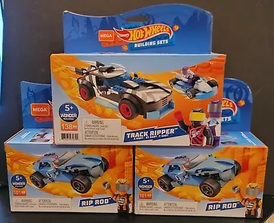 Hot Wheels Mega Construx Rip Rod & Track Ripper 3 Construction Building Sets New • $18.99