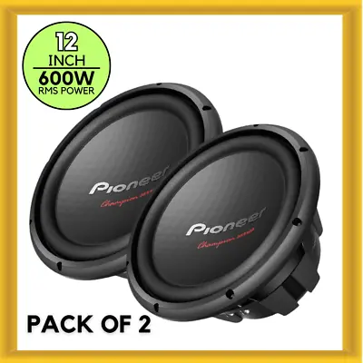 Pioneer TS-W312S4 12 Inch Single Voice Coil 4 OHM Component Car Subwoofer 2 Pack • $159