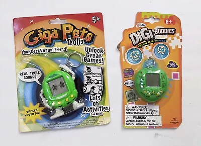 New Giga Pets Trolls Green Virtual Pet & Digi Buddies Virtual Companion Lot • $34.99