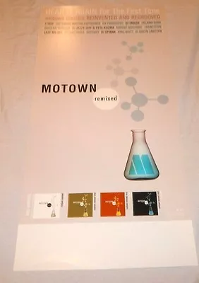 MOTOWN~Remixed~Jackson 5~Stevie Wonder~Promo Poster Flat~12x24~NM~2005 • $6.98