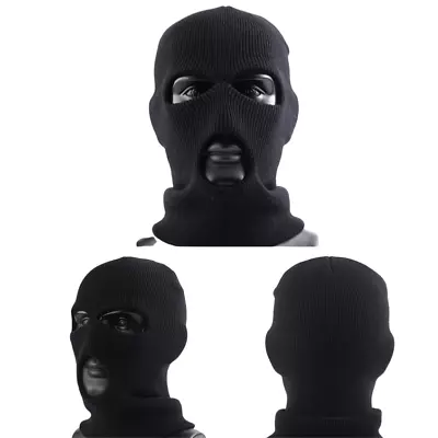 Knitted Balaclava Full Face Mask Men Women Cycling Ski Winter Warm Neck 3 Hole • £3.49