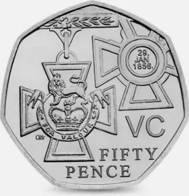 UK 2006 50p Coin VC Victoria Cross Fifty Pence 29 Jan 1856 • £1.55