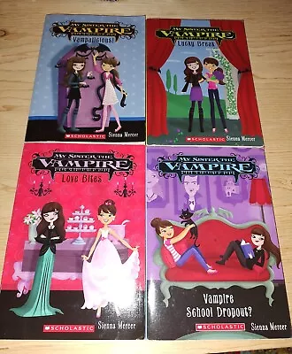 My Sister The Vampire By Sienna Mercer Lot Of 4 PB Chapter Books Girls Ages 8-12 • $4.99
