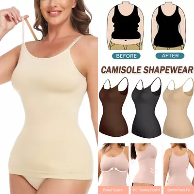 Women Slimming Compression Vest Cami Firm Tummy Control Shaper Camisole Tank Top • £11.79