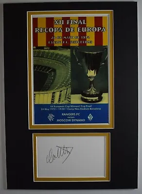 Colin Stein Signed Autograph A4 Photo Display Rangers ECWC 1972 Final COA AFTAL • £19.99