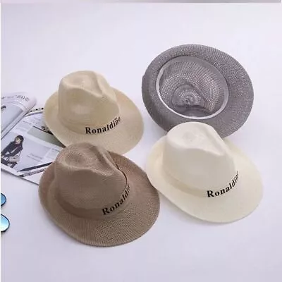 Outdoor Western Cowboy Hat Breathable Summer Sun Hat New Handwoven Straw Cap • £4.67
