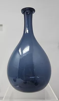 Blenko Glass Colonial Williamsburg Indigo Bottle CW-12 9  • $40