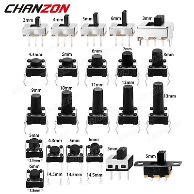 Micro Momentary Tactile Push Button SPST Switch Vertical 2 Position SPDT DIP PCB • $11.99