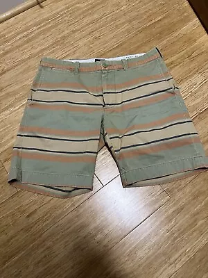 J Crew Mens Stanton Shorts Striped Multi Cotton  Size 32 • $4.99
