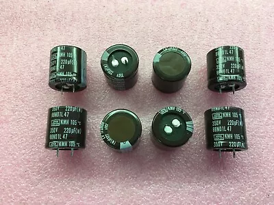 (8 Piece Lot) Ekmh351vnn221mr30t Cap Alum 220uf 20% 350v Snap Rohs • $24