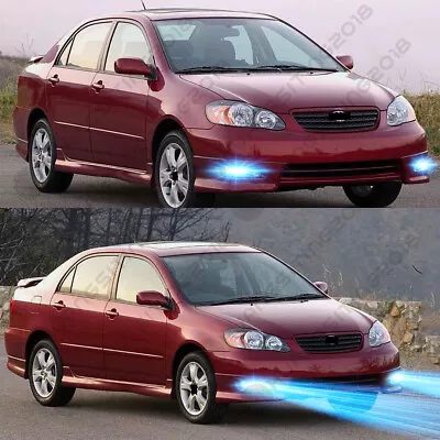 For Toyota Corolla 2005 2006 2007 2008 - 2PC 8000K Ice Blue LED Fog Light Bulbs • $20.62