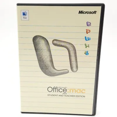 Microsoft Office Mac Student And Teacher Edition 2004 Word Powerpoint Excel • $14.99
