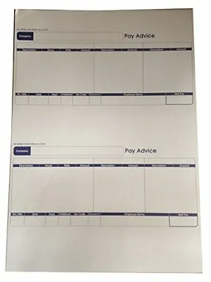 Custom Forms SE95S 1 Part InkjetLaser Payslip Pack Of 500 • £21.82