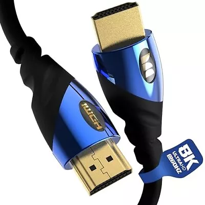 12Ft Ultra High-Speed Cobalt 2.1 HDMI Electronic Cable - 48Gbps With EARC 8K... • $69.12