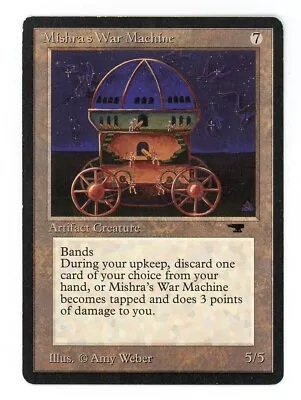 Magic The Gathering  Antiquities Mishra's War Machine MTG  Artifact  LP  Rare • $9.95