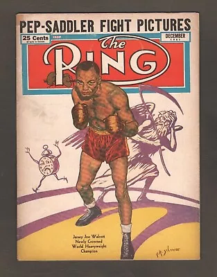 December 1951 The Ring Boxing Magazine – Jersey Joe Walcott Cover  A2641    • $20