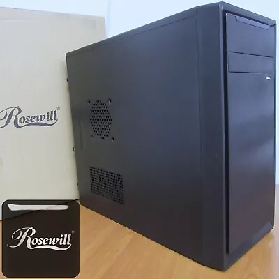 New Rosewill Model SRM-01B Mini Tower (Micro ATX) Case W/ Steel Side Panels • $29.99