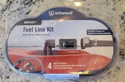 Attwood 93806MUS7 Mercury Fuel Line Hose Kit 3/8  X 6' • $29.99