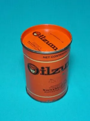 Early Oilzum Man Viscous Grease Original 1 Lb. Metal Oil Can Rare & Near Mint • $495