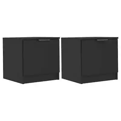 2x Wooden Bedside Tables Set Drawers Storage Side Cabinets Bedroom Nightstand • $85.66