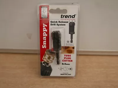 £19.89 • Buy Trend Snappy 9.5mm Tube Plug Cutter Snap/pc/95t