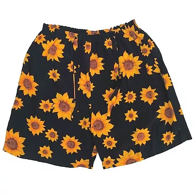 Sunflower Shorts Pam Puli Light Flowy Tie & Elastic Waist  Size L (14 To 16) • $12.95