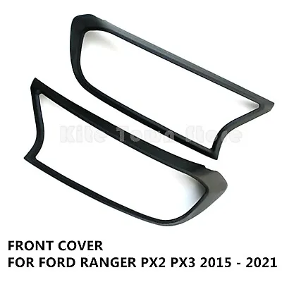 $35.98 • Buy Black Head Light Lamp Front Cover Trim For Ford Ranger Px2 Px3 2015 - 2021	