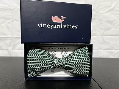 Vineyard Vines Fair Isle Charleston Green 100% Silk Bow Tie One Size New NIB • $31.49