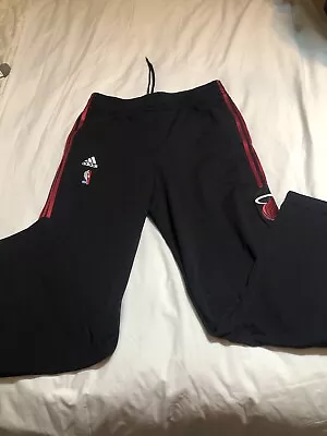 Adidas Men Miami Heat Warm Up Pants  Sz L • $23