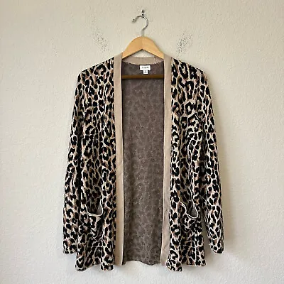 J. CREW FACTORY Leopard Print Open Front Cardigan Sweater Sz S NWOT W6478 • $35