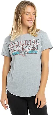 New DC Comics Wonder Woman Ladies Oversized T Shirt Grey LARGE  (UK 12)  BNWT • £2.99