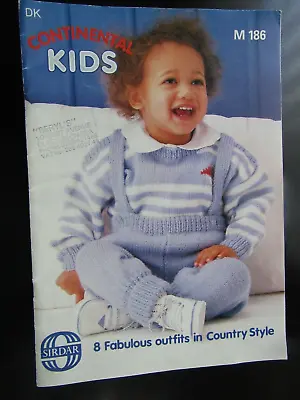 Sirdar Continental Kids Toddlers & Baby Knitting Pattern Book All In DK • £4.99