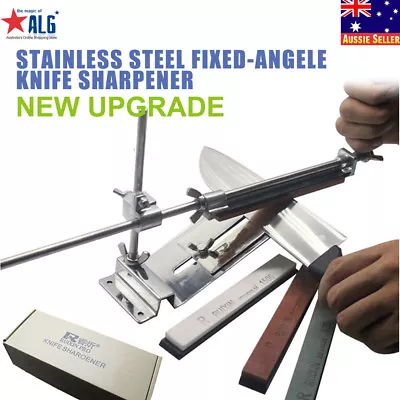 Pro Fixed-angle Knife Sharpener Kitchen Sharpening System & 4pcs Grindstones Kit • $31.99