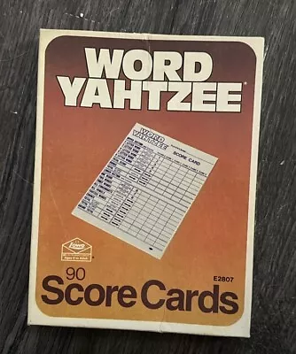 Vintage Word Yahtzee 90 Replacement Score Cards With Box 1978 • $8.50