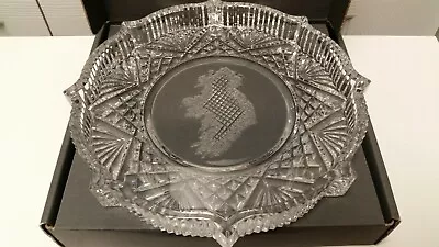 Waterford Crystal Special Cut Isle Of Ireland 8  Accent Tray~Seahorse Hallmark • $249.99