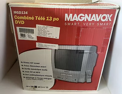 Magnavox MGD134 CRT TV DVD Combo Retro Gaming W/ Box & Remote Works • $112.67