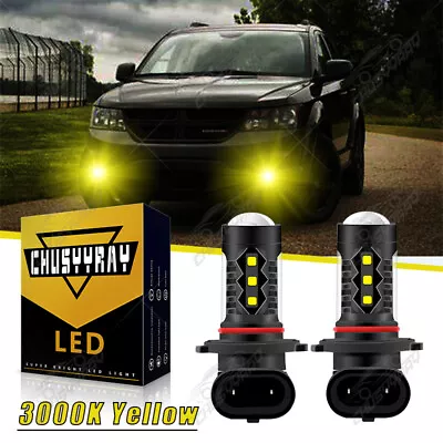 9005 9006 H10 9145 3000K Yellow 160W LED Fog Light Headlight Driving Bulbs Kit • $11.19