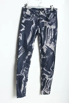 H&M Womens Skinny Tie Dye Jeans - Blue - Size UK 8 (c19) • £4.99