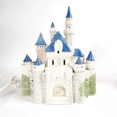 Vintage Disney Magic Kingdom Cinderella Castle Ceramic Light Up Sears 1988 • $64.99