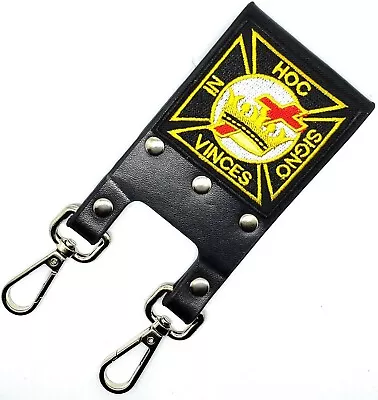 Knight Templar Masonic Belt Sword Scabbard Holder HOC SIGNO VINCES • $19.99