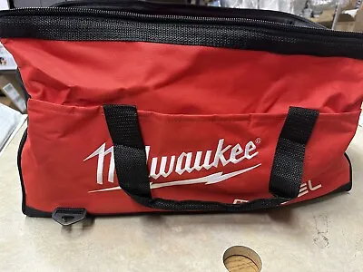 New Large Milwaukee 22  Heavy Duty Canvas Tool Bag • $31.88